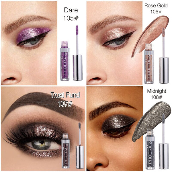 Metallic Diamond Eyeshadow Pearly Waterproof - shopngos