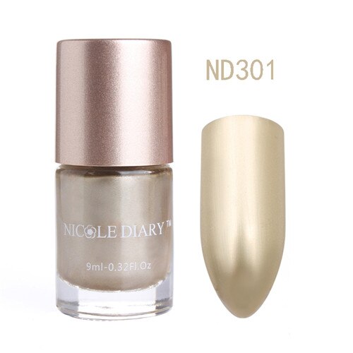 Holographic Metallic Chameleon Nail Polish Shell Stamping - shopngos