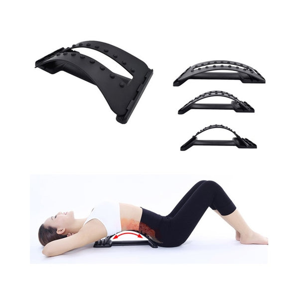 Stretcher Fitness Lumbar Support & Relaxation Mate Spinal Pain Relieve Chiropractor Messager - shopngos