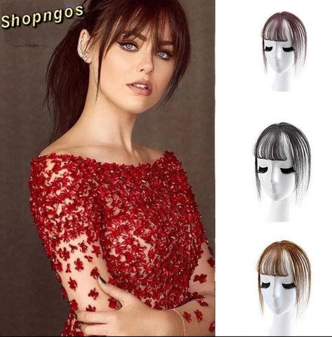 3D Clip-In Bangs Hair Extensions - shopngos