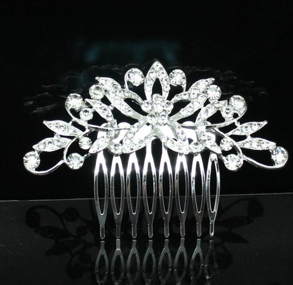 Bridal Accessories Wedding Alloy Rhinestone Hair Combs Tiara - shopngos