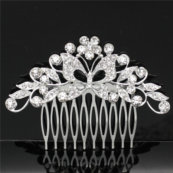 Bridal Accessories Wedding Alloy Rhinestone Hair Combs Tiara - shopngos