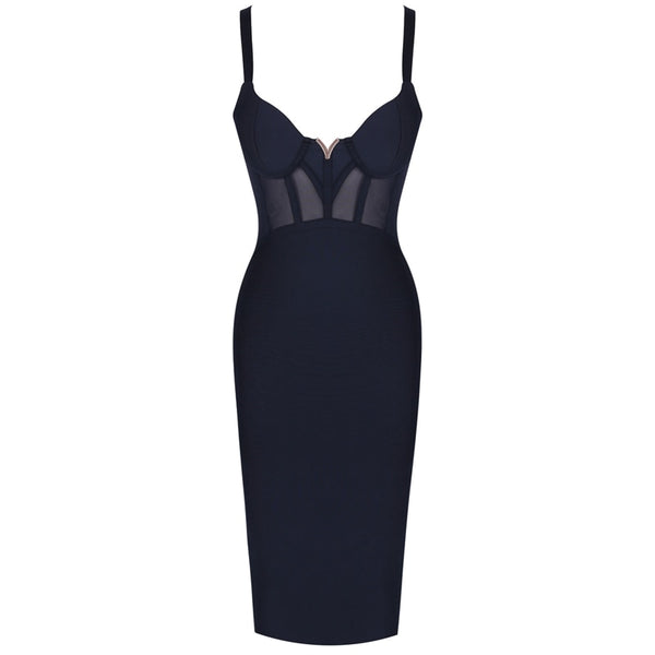 Summer Sexy Dress Mesh Insert Night Club Bodycon - shopngos