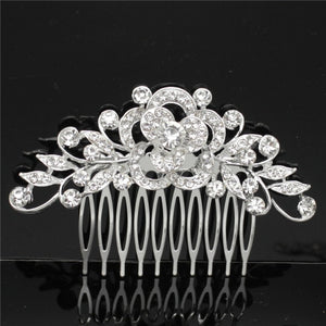 Bridal Accessories Wedding Alloy Rhinestone Hair Combs Tiara - shopngos