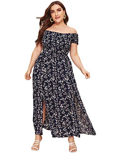 Women's Boho Floral Print Off Shoulder - shopngos