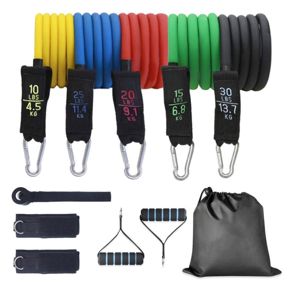 11pcs/set Pull Rope Fitness Resistance Bands Latex - shopngos