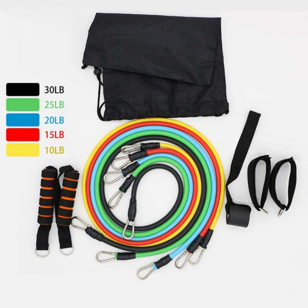 11pcs/set Pull Rope Fitness Resistance Bands Latex - shopngos