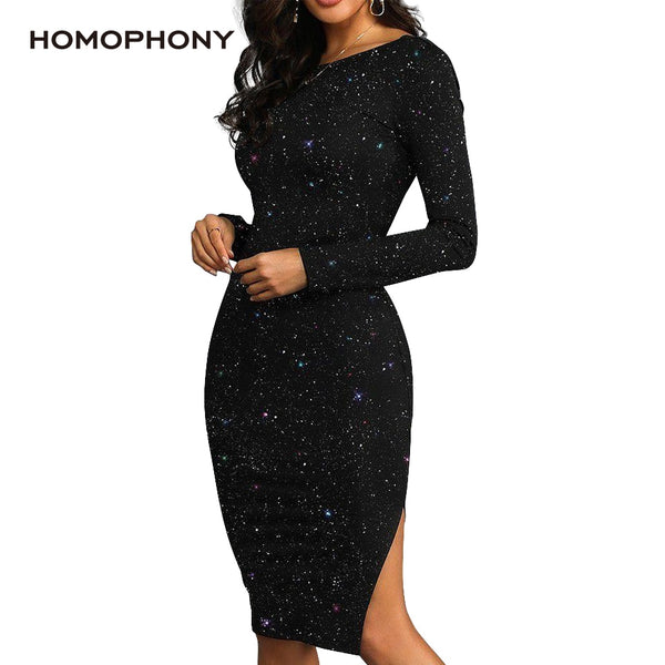 homophony Dress Grace Black Dress Knee-Length - shopngos