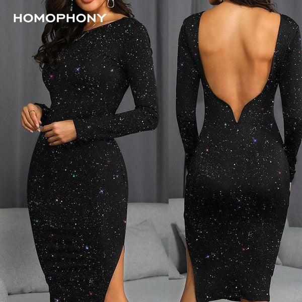 homophony Dress Grace Black Dress Knee-Length - shopngos