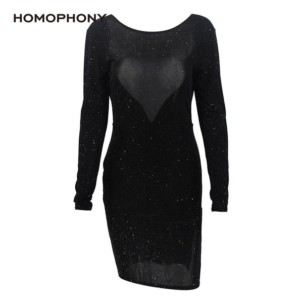 homophony Dress Grace Black Dress Knee-Length - shopngos