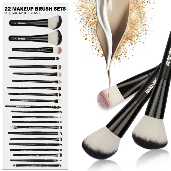 20/22Pcs shadows Makeup Brushes Set Cosmetic Foundation Powder - shopngos