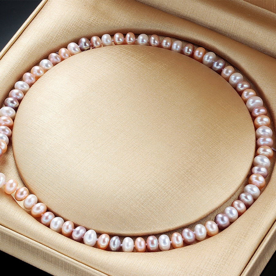 Natural Freshwater Pearl Necklace Elegant Real Pearl - shopngos