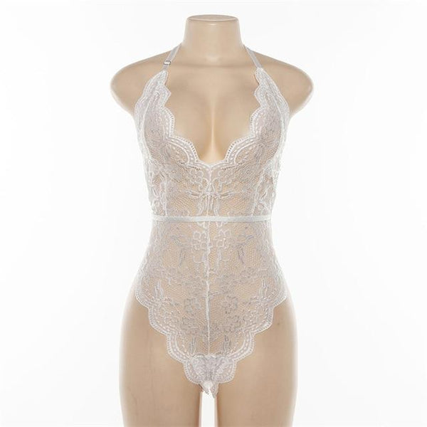 women deep V sheer bodysuits - shopngos