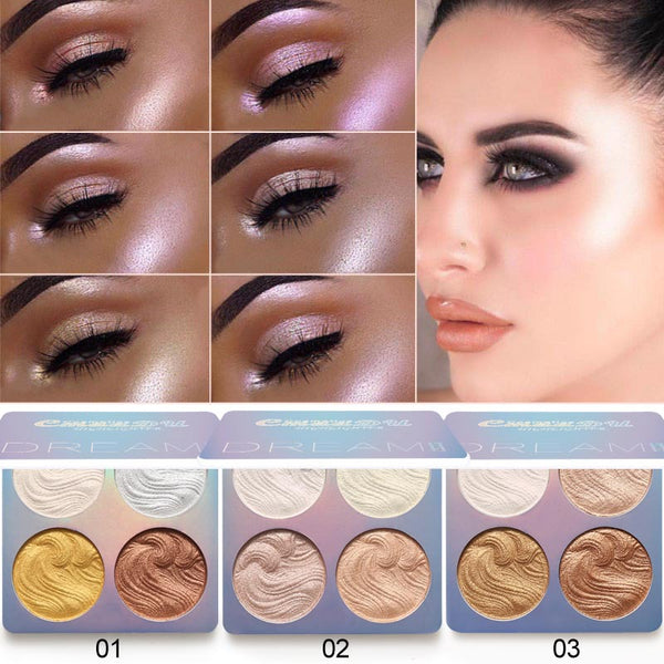 3 Colors High Gloss Shimmer Powder Bronzer Repair - shopngos