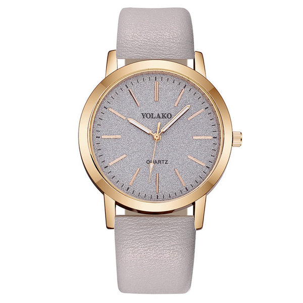 Luxury Brand Leather Quartz Women's - shopngos