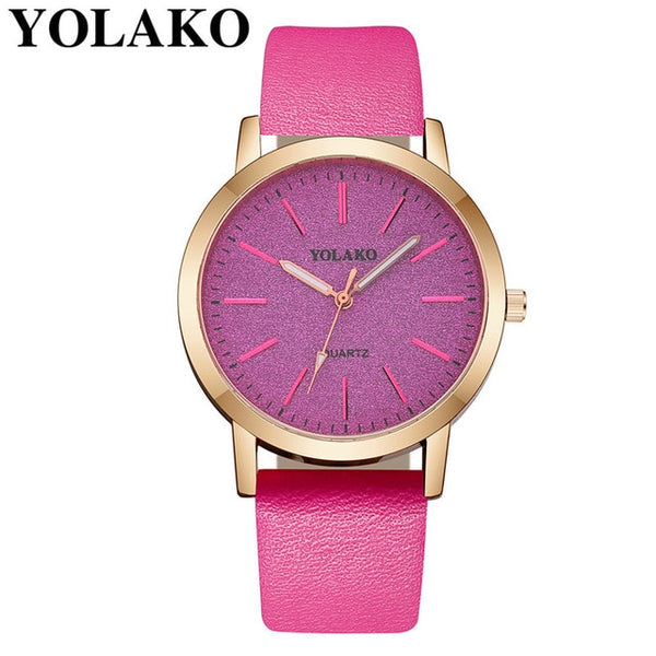 Luxury Brand Leather Quartz Women's - shopngos