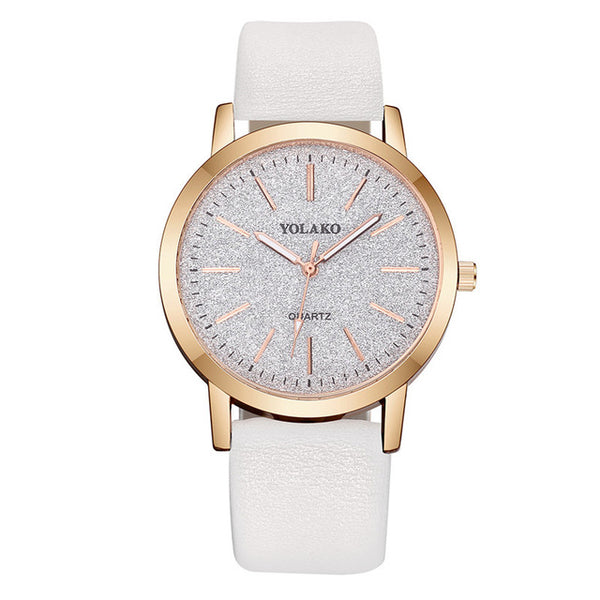 Luxury Brand Leather Quartz Women's - shopngos