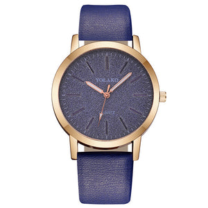 Luxury Brand Leather Quartz Women's - shopngos