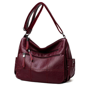 Soft Leather Luxury Crossbody Bolsa Louis - shopngos