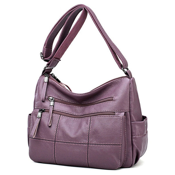 Soft Leather Luxury Crossbody Bolsa Louis - shopngos