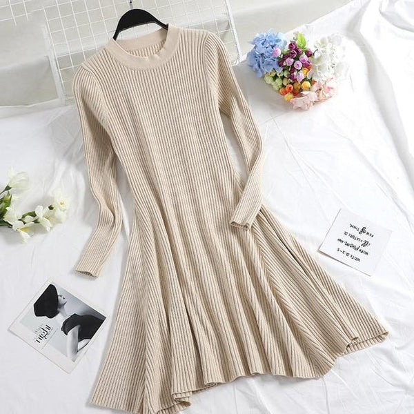 2020 Women's Irregular Hem Casual Winter dress - shopngos