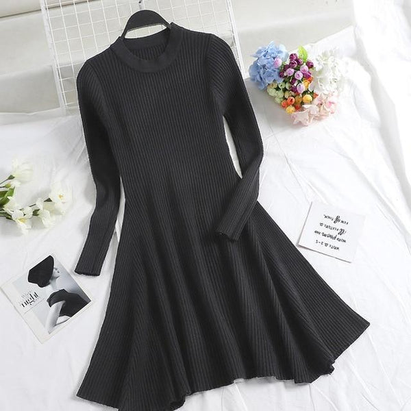 2020 Women's Irregular Hem Casual Winter dress - shopngos