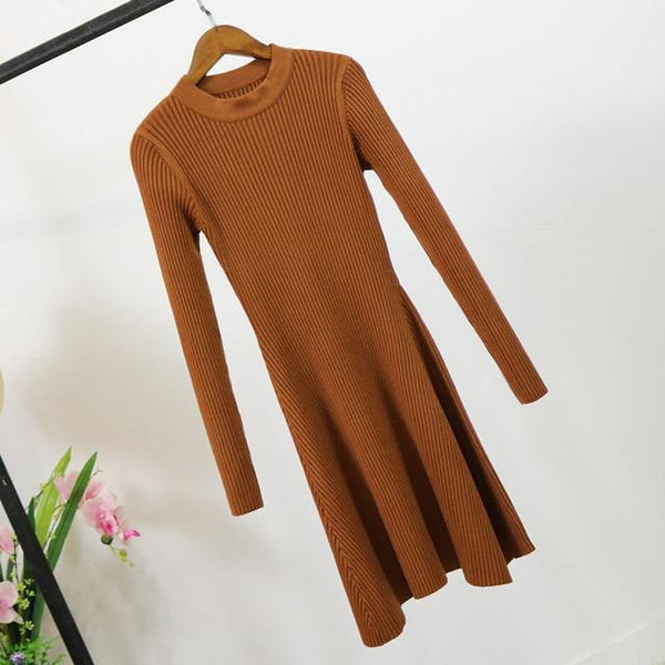 2020 Women's Irregular Hem Casual Winter dress - shopngos