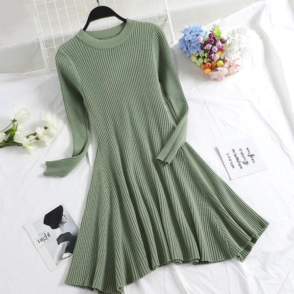 2020 Women's Irregular Hem Casual Winter dress - shopngos