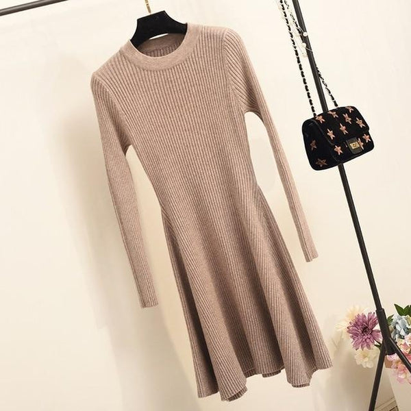 2020 Women's Irregular Hem Casual Winter dress - shopngos