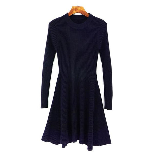 2020 Women's Irregular Hem Casual Winter dress - shopngos