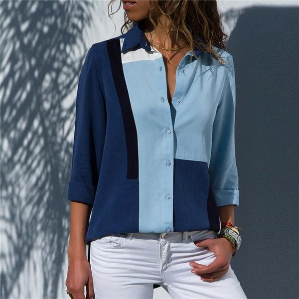 fashion Leisure Blouse Shirt Casual Tops - shopngos