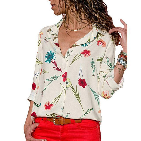 fashion Leisure Blouse Shirt Casual Tops - shopngos