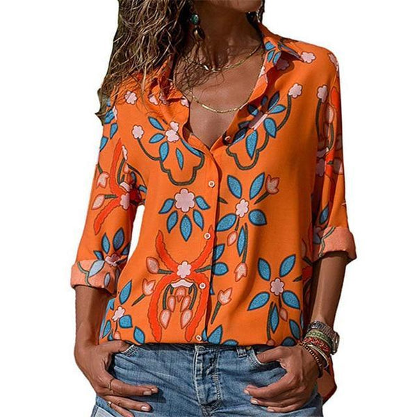 fashion Leisure Blouse Shirt Casual Tops - shopngos