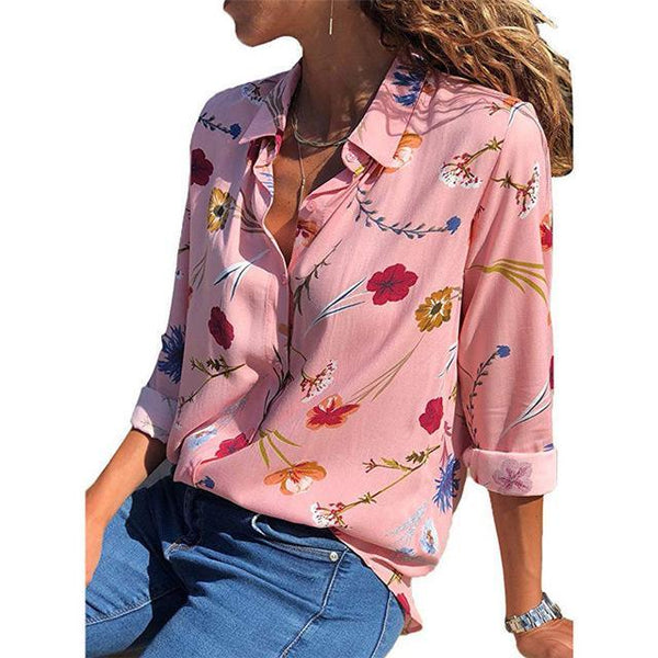 fashion Leisure Blouse Shirt Casual Tops - shopngos