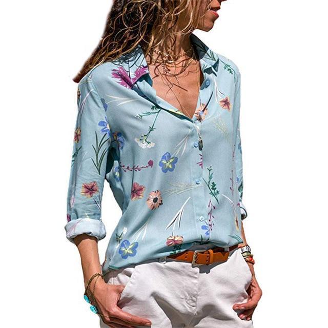 fashion Leisure Blouse Shirt Casual Tops - shopngos