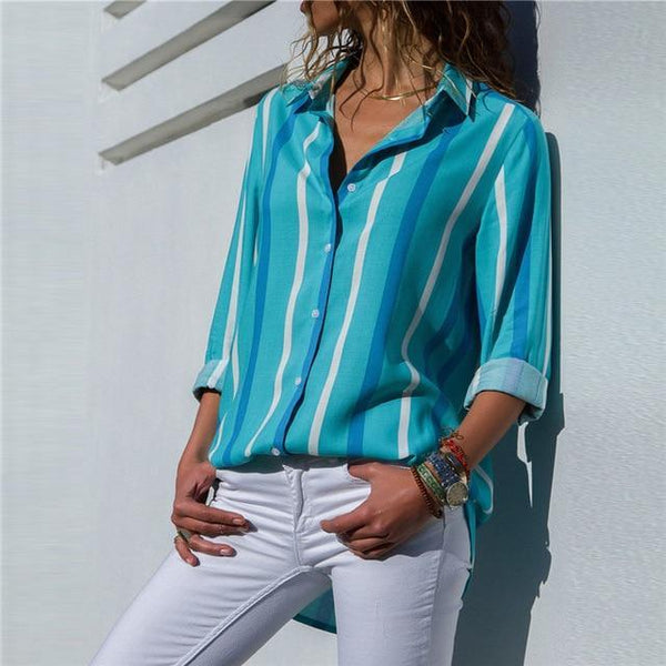 fashion Leisure Blouse Shirt Casual Tops - shopngos