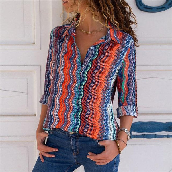 fashion Leisure Blouse Shirt Casual Tops - shopngos