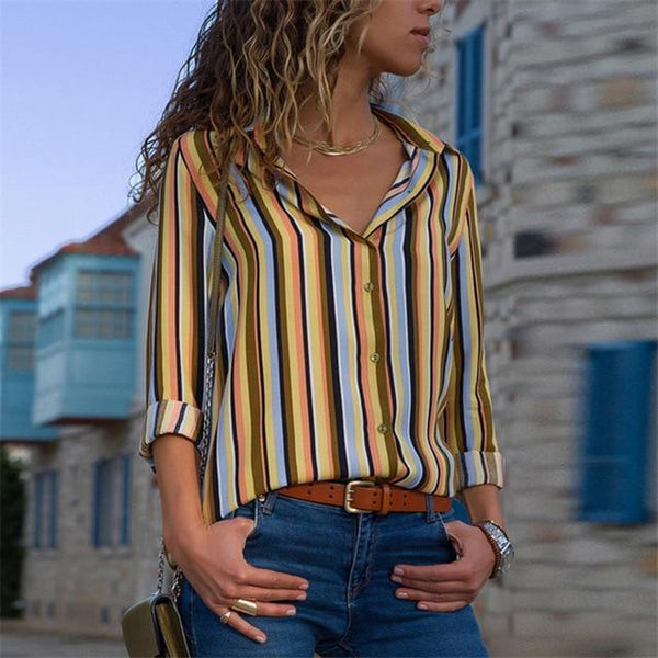 fashion Leisure Blouse Shirt Casual Tops - shopngos