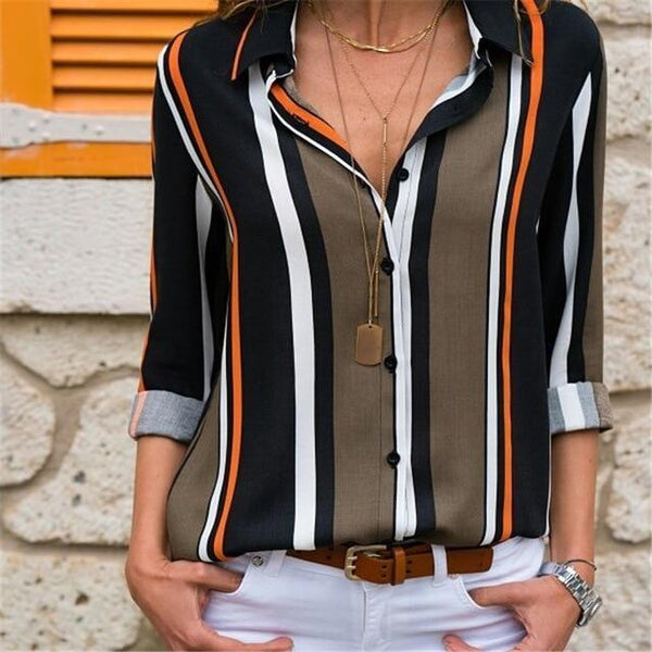 fashion Leisure Blouse Shirt Casual Tops - shopngos