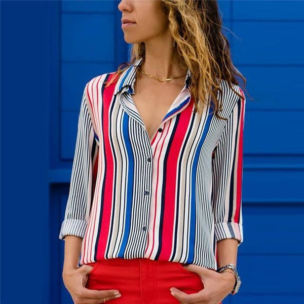 fashion Leisure Blouse Shirt Casual Tops - shopngos