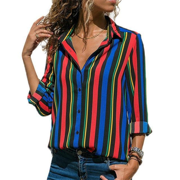 fashion Leisure Blouse Shirt Casual Tops - shopngos