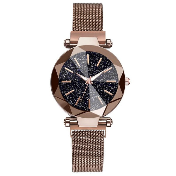 Luxury Starry Sky Stainless Steel Mesh Bracelet Watches - shopngos