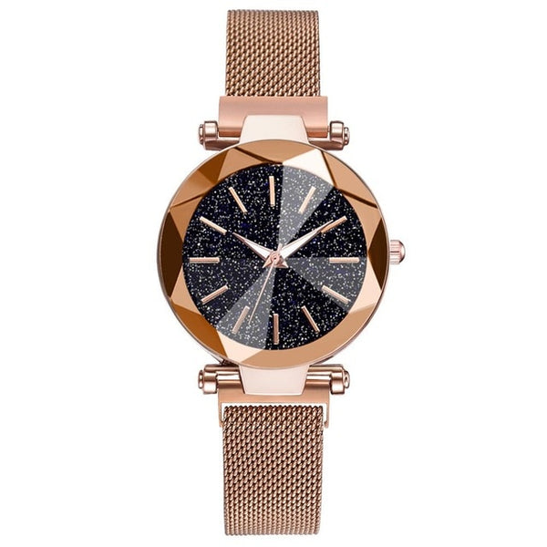 Luxury Starry Sky Stainless Steel Mesh Bracelet Watches - shopngos