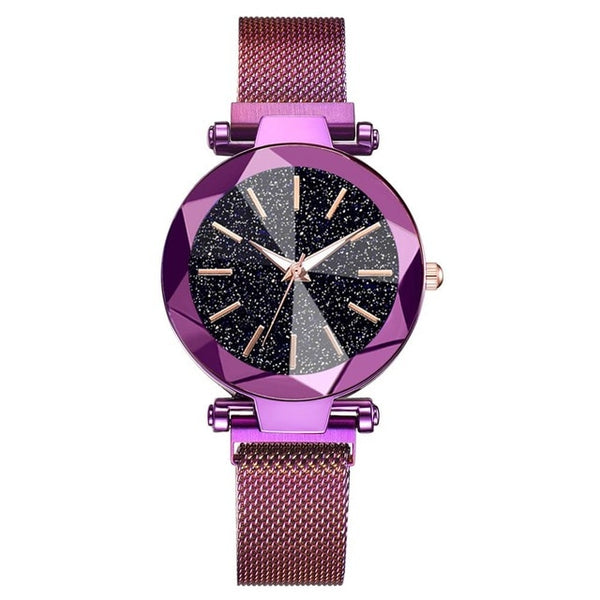 Luxury Starry Sky Stainless Steel Mesh Bracelet Watches - shopngos