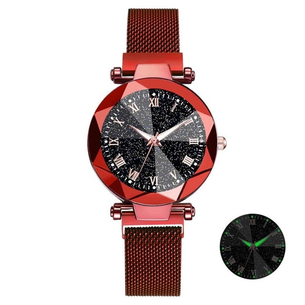 Luxury Starry Sky Stainless Steel Mesh Bracelet Watches - shopngos