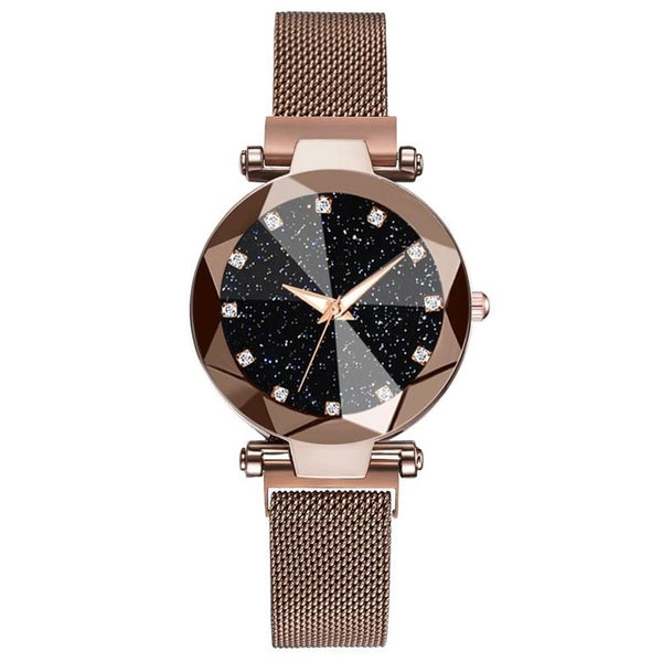 Luxury Starry Sky Stainless Steel Mesh Bracelet Watches - shopngos