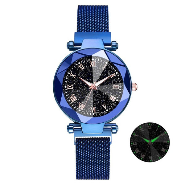 Luxury Starry Sky Stainless Steel Mesh Bracelet Watches - shopngos