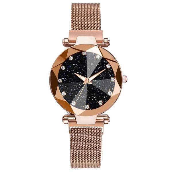 Luxury Starry Sky Stainless Steel Mesh Bracelet Watches - shopngos