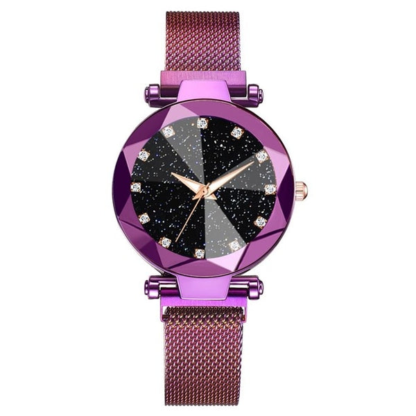 Luxury Starry Sky Stainless Steel Mesh Bracelet Watches - shopngos