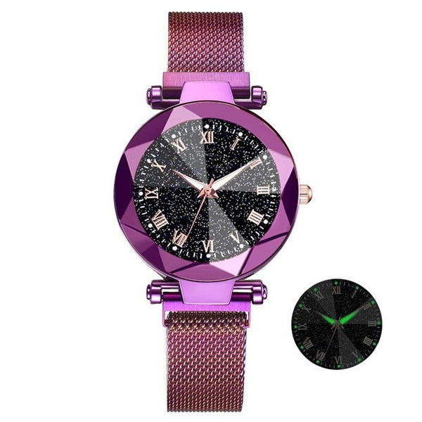 Luxury Starry Sky Stainless Steel Mesh Bracelet Watches - shopngos